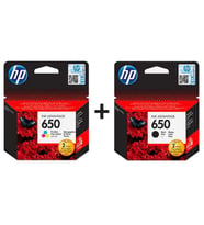 HP CZ101AE + CZ102AE 650 Siyah + Renkli Kartuş Seti