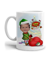 Kişiye Özel Çocuk Noel Baba Karikatürlü Kupa Bardak