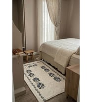 Kanaviçe Dijital Baskılı Kadife Tek Seccade 70x110cm