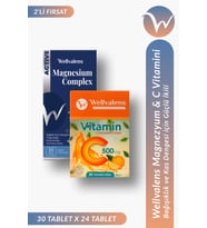 Günlük Bağışıklık & Magnezyum Paketi Vitamin C 500 mg Çiğnenebilir + Magnesium Complex 30 Tablet