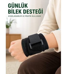 Ayarlanabilir Bileklik Bilek Destek Bandı Spor Egzersiz ve Günlük Kullanım İçin
