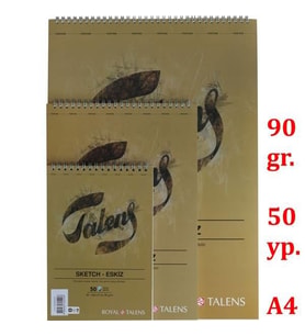 Talens Eskiz Bloğu 90 gr 50 yp A4 