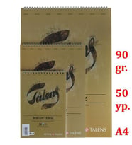 Talens Eskiz Bloğu 90 gr 50 yp A4 