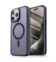 Coverzone Apple iPhone 13 Pro ile uyumlu Arkas? Mat Transparan Buzlu Magsafe ile uyumlu Kamera �?k?nt? 2mm Korumal? Impact Matte Protect?on K?l?f Derin Mor