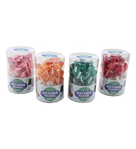 36PCS YAYSIZ PLASTİK RENKLİ MANDAL KUTULU (5343)