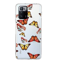 PrintiFy Xiaomi Poco X3 GT ile Uyumlu 1mm Slim Fit Water Color 2 Baskılı Şeffaf  Kılıf