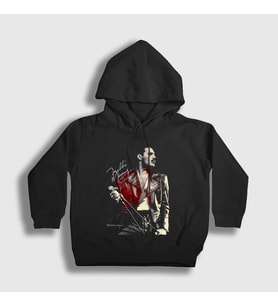 Presmono Unisex Çocuk Siyah Legend Queen Freddie Mercury Kapüşonlu Sweatshirt 405542tt