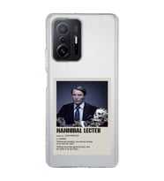 Redmi Mi 11T/Mi 11T Pro Uyumlu Hannibal Lecter Minimalist Poster Desenli Şeffaf Telefon Kılıfı