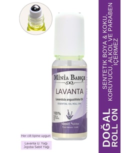 Minia Bahçe Aromaterapi Lavanta Roll-On, %100 Doğal