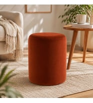 Silindir Puf Modern Kumaş Puf Koltuk, Oturma Pufu, Dekoratif Salon ve Yatak Odası Pufu
