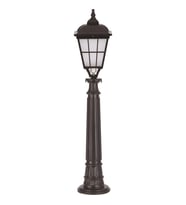 AVONNI BSU-68046-BSY-M2-OP Siyah Boyalı Dış Mekan Aydınlatma E27 Aluminyum Cam 23cm