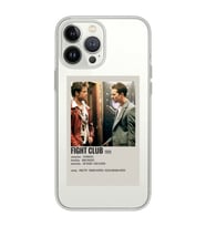 Iphone 15 Pro Uyumlu Fight Club Minimalist Poster Desenli Şeffaf Telefon Kılıfı