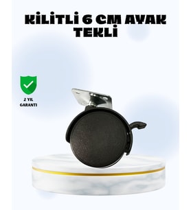 Northcity 6 cm Kilitli Tekerlek Ayak - Mobilya İçin Sessiz ve Güvenli Çözüm