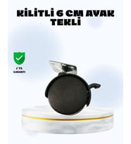 Northcity 6 cm Kilitli Tekerlek Ayak - Mobilya İçin Sessiz ve Güvenli Çözüm