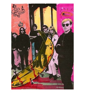 Andy Warhol Ve Kadife Yeraltı Tablo Ahşap Poster Dekoratif