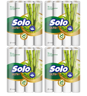 Solo Ultra Kağıt Havlu 64 Lü Paket Rulo Organik Bambu ve Pamuk Özlü (Dev Ekonomik Pk) (4PK*16)