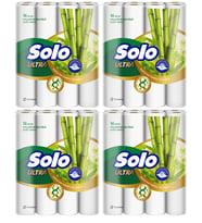 Solo Ultra Kağıt Havlu 64 Lü Paket Rulo Organik Bambu ve Pamuk Özlü (Dev Ekonomik Pk) (4PK*16)