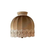 Vizon Renk Kadife Lambader Şapka Vintage 50x50 Lm01298-1