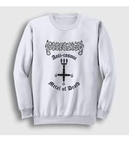 Presmono Unisex Beyaz Anti Cosmic Dissection Sweatshirt 437838tt (Beyaz)