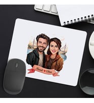Sevgiliye Hediye Kişiye Özel Boğaz Köprüsü ve Aşkımız Karikatürlü Mousepad