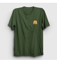 Presmono Unisex Haki Clyde Pac Man Pacman T-Shirt 310343tt (Haki)