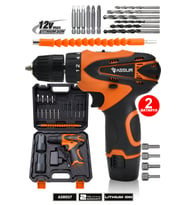 12v 1.5ah Çift Akülü Vidalama Şarjlı Matkap 24 Parça