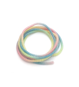 SPELT Şarj Aleti Kablosu Kablo Kordon Koruyucu Spiral Sarma Kılıf Koruma Arcenciel Glitter Simli Parıltılı