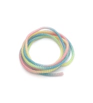 SPELT Şarj Aleti Kablosu Kablo Kordon Koruyucu Spiral Sarma Kılıf Koruma Arcenciel Glitter Simli Parıltılı