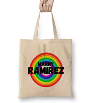 Manny Ramirez CARTON ART - baseball Gifts Vintage Retro Rainbow For BOYS AND Dad Bez Çanta Uzun Saplı
