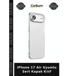 iPhone 17 Air Uyumlu Sert Kapak Kılıf Koruyucu Parça Hediye