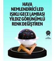 pilelistore- USB ile çalışan projektörlü aromaterapi nemlendirici masaüstü kullanım için uygun