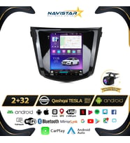Nissan Qashqai Tesla 2014-2017 Model 2GB + 32GB Android 13 Kablosuz Carplay Navigasyon Multimedya Sistemi
