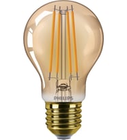 LEDclassic E27 lamba, altın, 40 W yerine geçer, sıcak beyaz (1800 Kelvin), dekoratif lamba