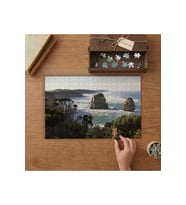Sahil - Kayalıklar Tasarımı 240 parça Ahşap Puzzle Ahşap Kutuda MP06702