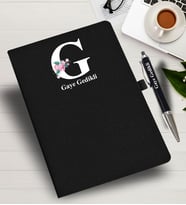 Kişiye Özel harf Tasarımlı  İsme Özel Defter ve Kalem