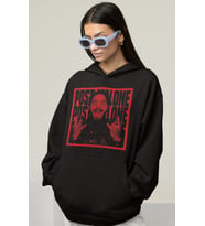 Tasarım Post Malone Rapper Baskılı Unisex Oversize Şarkıcı Hoodie