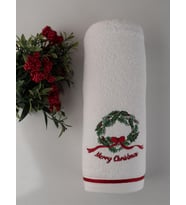Pamuklu 69x127 cm Nakışlı Dekoratif Banyo Havlusu Baveno (03)