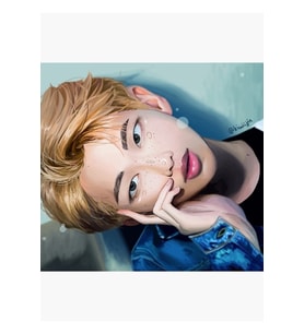 Estetik Namjoon Tablo Ahşap Poster Dekoratif Kod3593