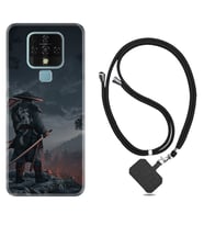 Tecno Camon 16 18P Pova Kılıf Boyun Askılı Silikon Warrior 1653