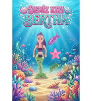 Bertha Hareketli Eklemli Deniz Kızı Oyuncak Bebek Seti (15 cm) - Taraklı ve Aksesuarlı (Mor)