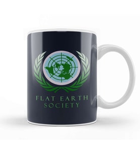 Flat Earth Society Kupa Bardak Porselen