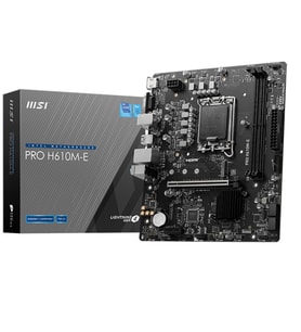 MSI Pro H610M-E 5600MHz (OC) DDR5 Soket 1700 M.2 HDMI VGA mATX Anakart