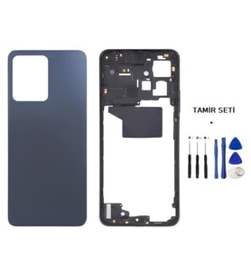 Xiaomi Redmi NOTE 12 - 4G - FULL KASA Arka Kapak Takım SİYAH - TAMİR SETİ