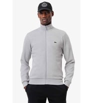 Lacoste Men's Full Zip Hoodie Sweatshirt Erkek Kapüşonlu Tam Fermuar Sweatshirt Gri