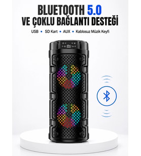 Kompakt Ve Şık Tasarımlı Taşınabilir Hoparlör Yeni Nesil