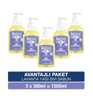 Le Petit Marseillais Lavanta Yağı Saf Sıvı Sabun 300 ml x5 Avantajlı Paket El Yıkama Jeli