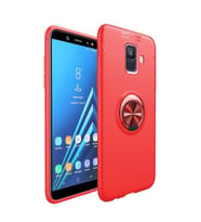 Samsung Galaxy J6 Uyumlu Kılıf Zore Ravel Silikon Kapak (Kırmızı)