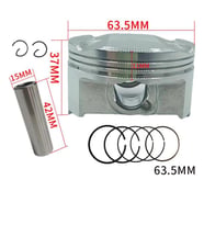 Honda Cbr 150 Uyumlu Piston 63,5Xstd 15 Pim 4 Siboplu