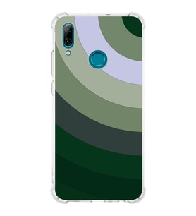 PrintiFy Huawei P Smart 2019 Uyumlu Köşe Korumalı Renk Cümbüşü C Tasarımlı Şeffaf Silikon Kılıf