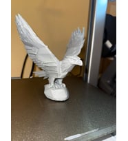 15Cm Oturma Odası İçin Dekoratif Beyaz Renk Kartal Heykel Biblo